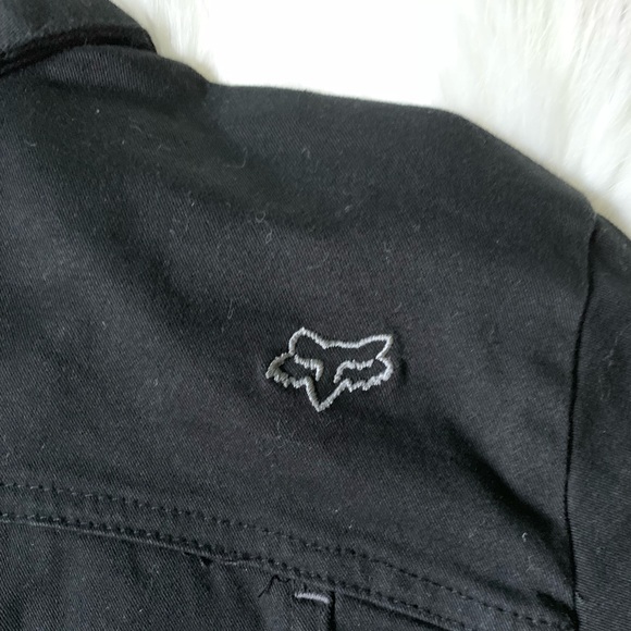 Fox Racing Black Denim Jacket Sz S EUC - Picture 8 of 8